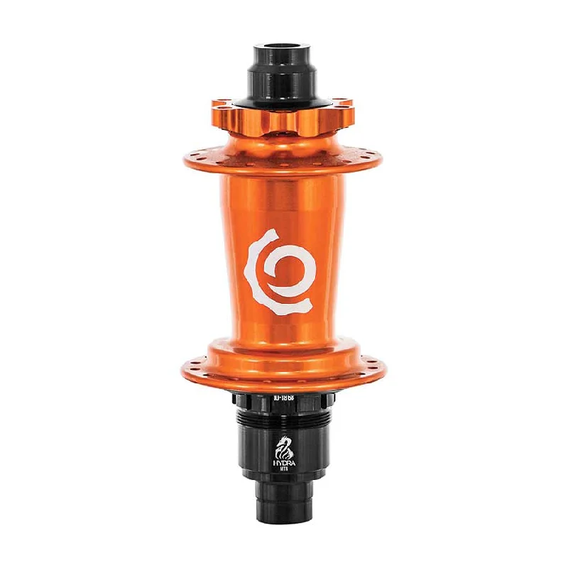 bicycle sidewall personalization-Industry Nine Hydra Classic DH150/157 6B Disc Hub Rear 32H 12mm TA 157mm Shimano Micro Spline Orange