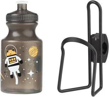 bicycle tire personalization-MSW Kids Water Bottle and Cage Kit - Space Kitty