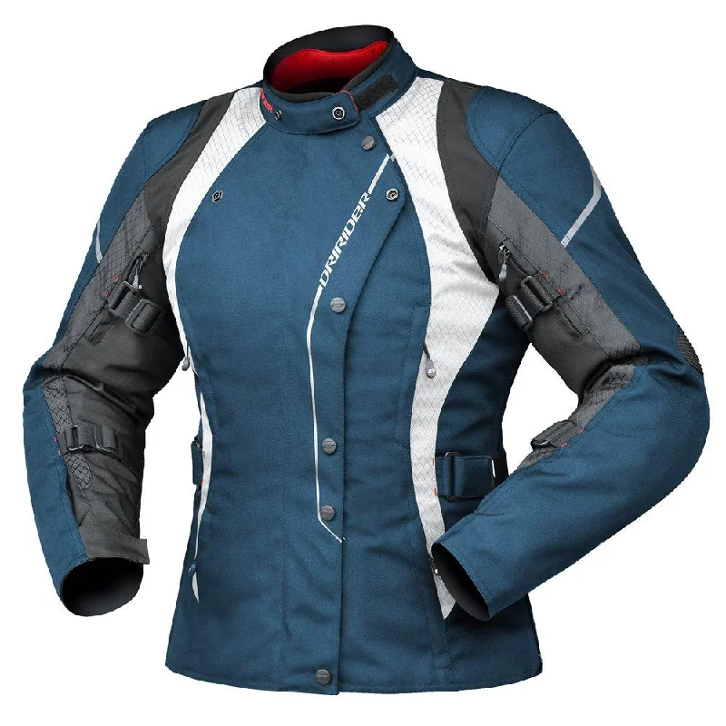 bicycle pump resistance-DRIRIDER VIVID 2 LADIES JACKET - ATLANTIC BLUE