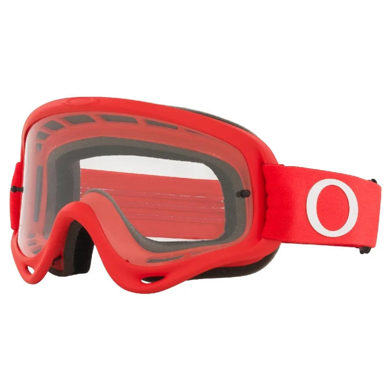 bicycle stem alignment-OAKLEY O-FRAME GOGGLES - MOTO RED (CLEAR)