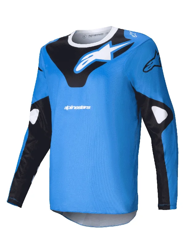 bicycle paint personalization-ALPINESTARS 2025 RACER VEIL JERSEY - BLUE BLACK