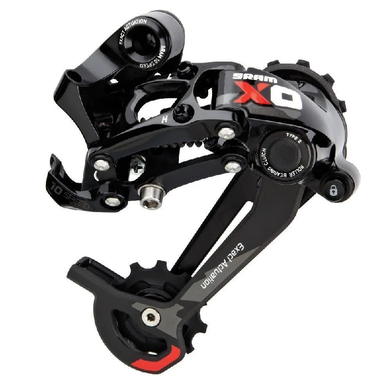 bicycle hub vibration-SRAM XO TYPE 2 10 SPEED REAR DERAILLEUR SHORT CAGE MTB GEAR MECH RED 35% OFF