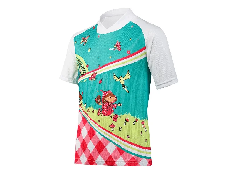 bicycle cleat improvement-Louis Garneau Kids Short Sleeve Road Jersey - Red Riding