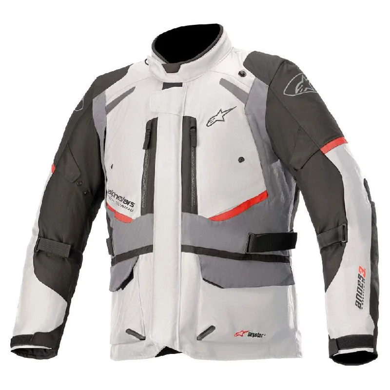 bicycle cleat alignment-ALPINESTAR ANDES V3 DRYSTAR JACKET - GREY