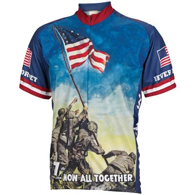 bicycle pad absorption-Wrldjry Iwo Jima Medium Mens Iwo Jima - Never Forget Jersey World Jerseys Apparel