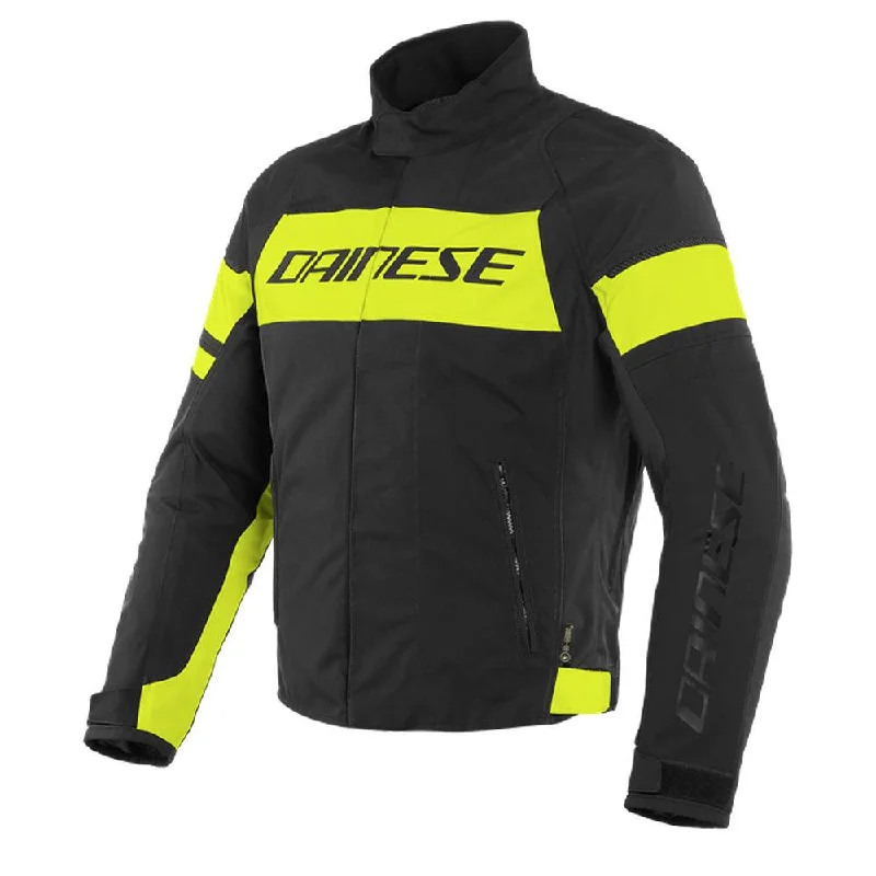 bicycle sidewall modification-DAINESE SAETTA D-DRY® JACKET - BLACK/FLUO YELLOW