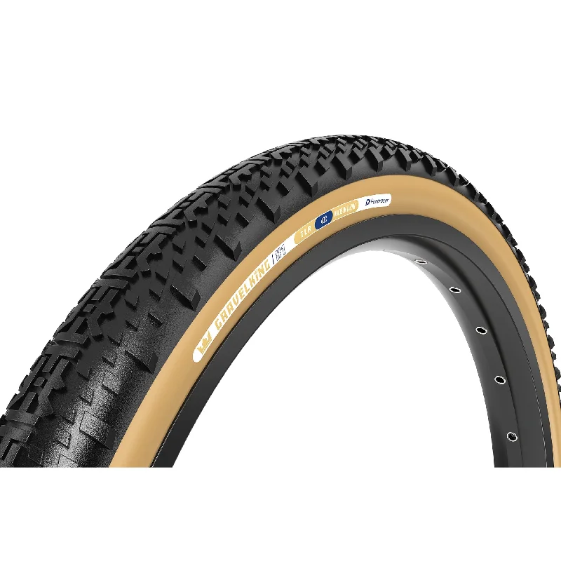 bicycle cleat design-Panaracer GravelKing X1 Tire - 700 x 40 Tubeless Folding Black/Brown