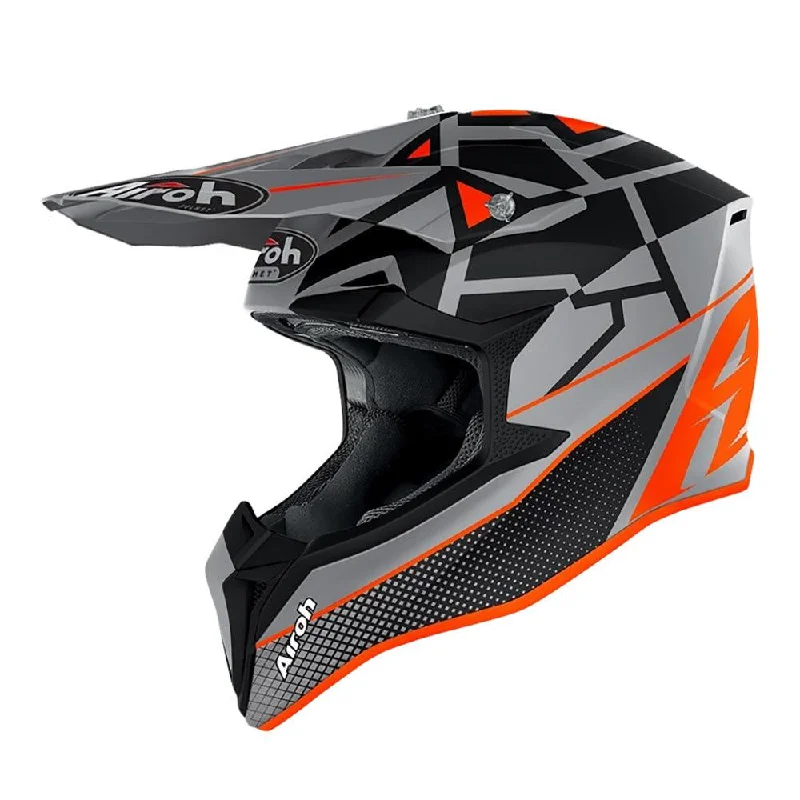 bicycle wheel vibration-AIROH WRAAP HELMET - 'MOOD' ORANGE MATT