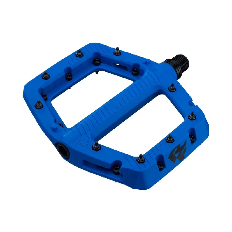 bicycle pad control-RaceFace Chester Pedals - Platform Composite 9/16" Large Blue