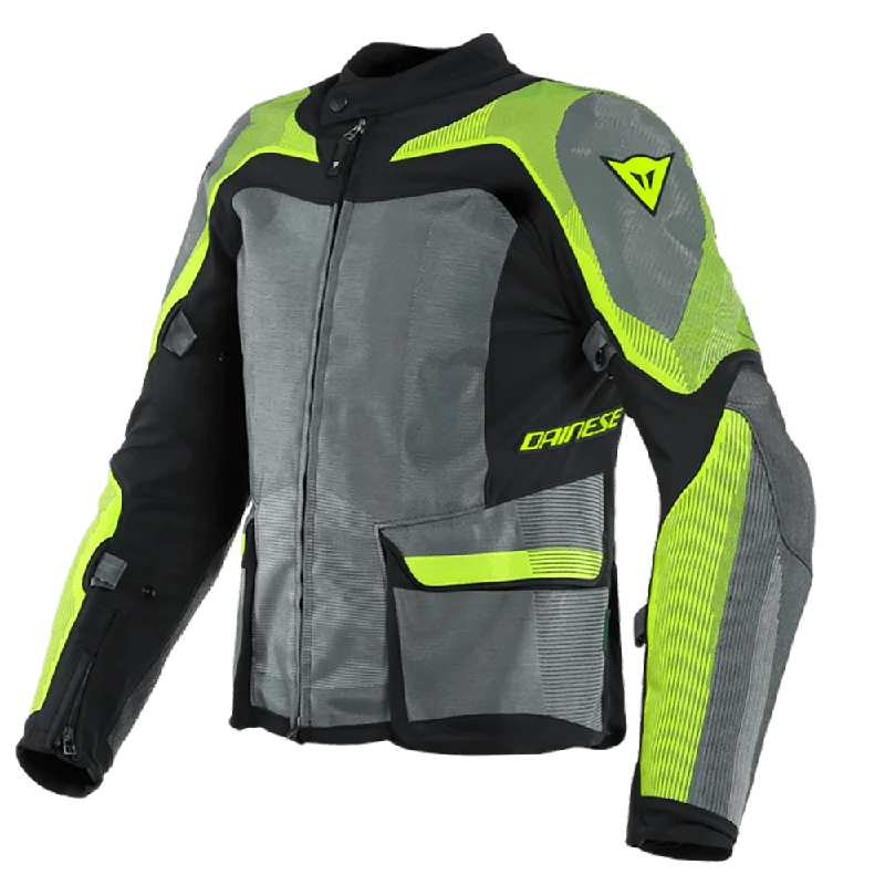 bicycle cleat vibration-DAINESE SOLARYS TEX JACKET - BLACK/ANTHRACITE/FLUO YELLOW