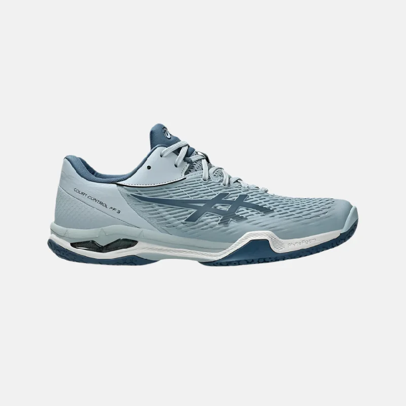 bicycle urban handling-Asics Court Control FF 3 Men's Badminton Shoes -Dolphin Grey/Vintage Indigo