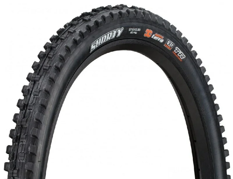 bicycle gear adaptation-Maxxis Shorty 3C 27.5 x 2.3 Tubeless Ready MaxxTerra EXO TR Folding Tyre - Black