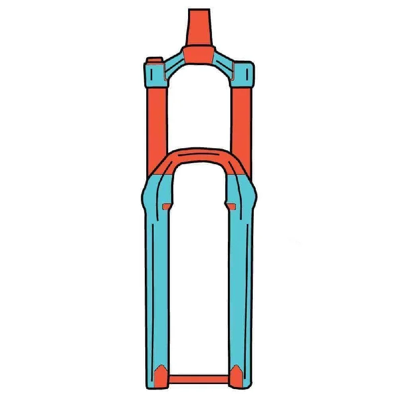 bicycle stand personalization-Ride Wrap Fox36 2021+ Tailored Kit 29"