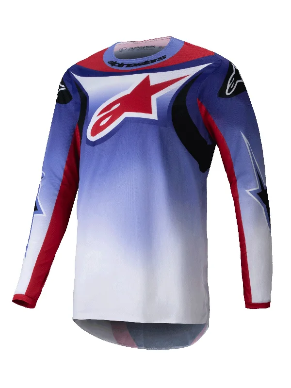 bicycle tool refinement-ALPINESTARS 2025 FLUID WURX  JERSEY - PURPLE BRIGHT RED