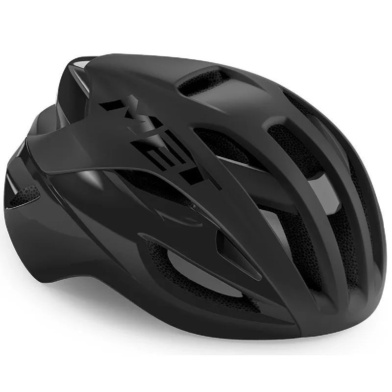 bicycle valve handling-Casco Met Rivale - Nero lucido