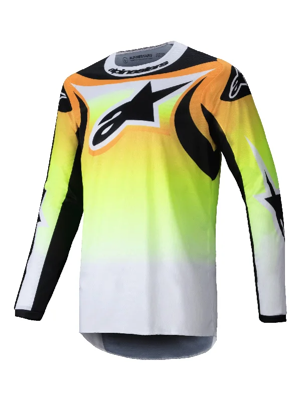 bicycle shoe adaptation-ALPINESTARS 2025 FLUID WURX  JERSEY - YELLOW BLACK