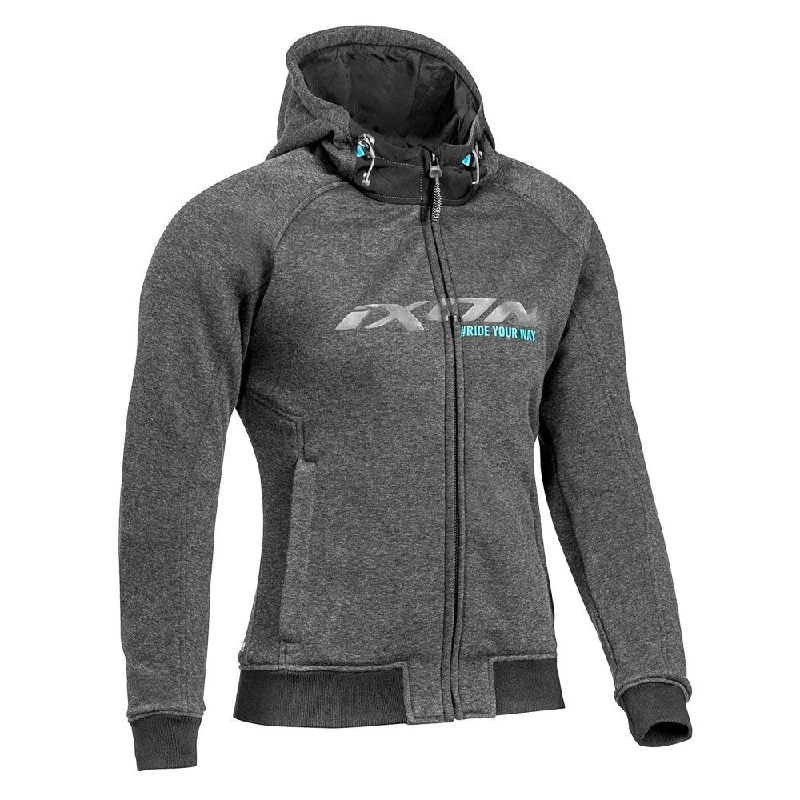 bicycle pump shock-IXON PALERMO LADIES JACKET - ANTHRACITE/TURQUOISE