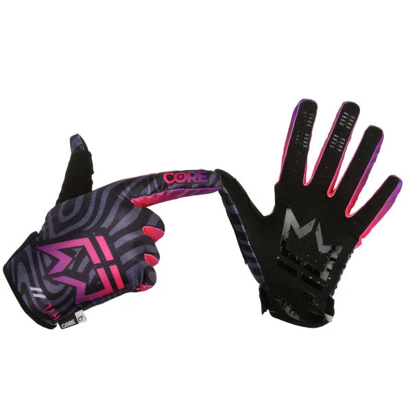 bicycle seatpost upgrade-Royal Core MTB Glove - Flow Pink