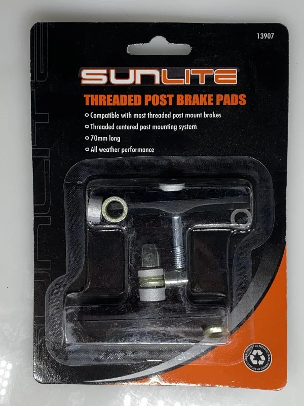 bicycle chain improvement-Sunlite Threaded 70mm Post Bike Brake Pads Shoes V-brake New