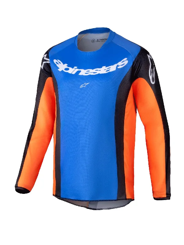 bicycle brake optimization-ALPINESTARS 2025 YOUTH RACER MELT JERSEY - ORANGE BLUE