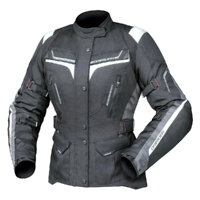 bicycle cleaner resistance-DRIRIDER APEX 5 LADIES JACKET - BLACK/WHITE/GREY