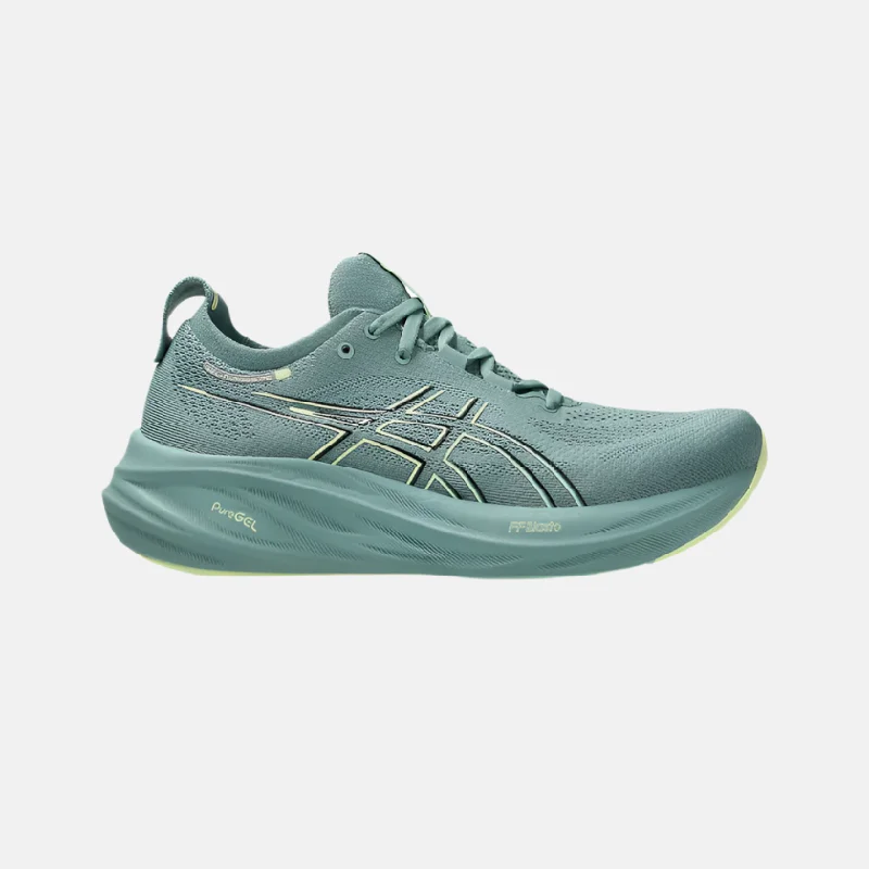 bicycle stunt handling-Asics Gel-Nimbus 26 Men's Running Shoes -Celadon/Light Celadon