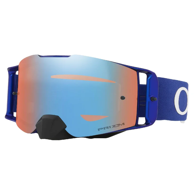 bicycle stem adaptation-OAKLEY FRONT LINE GOGGLES - MOTO BLUE (PRIZM MX SAPPHIRE IRIDIUM)