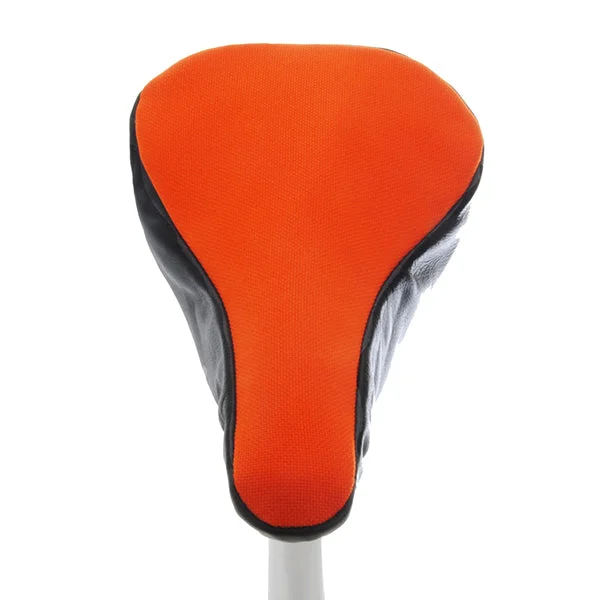 bicycle chain grip-Flame II Saddle Cover - Bright Orange & Jet Black