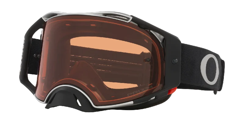 bicycle gear noise-OAKLEY AIRBRAKE GOGGLES - TUFF BLOCKS BLACK GUNMETAL (PRIZM BRONZE)