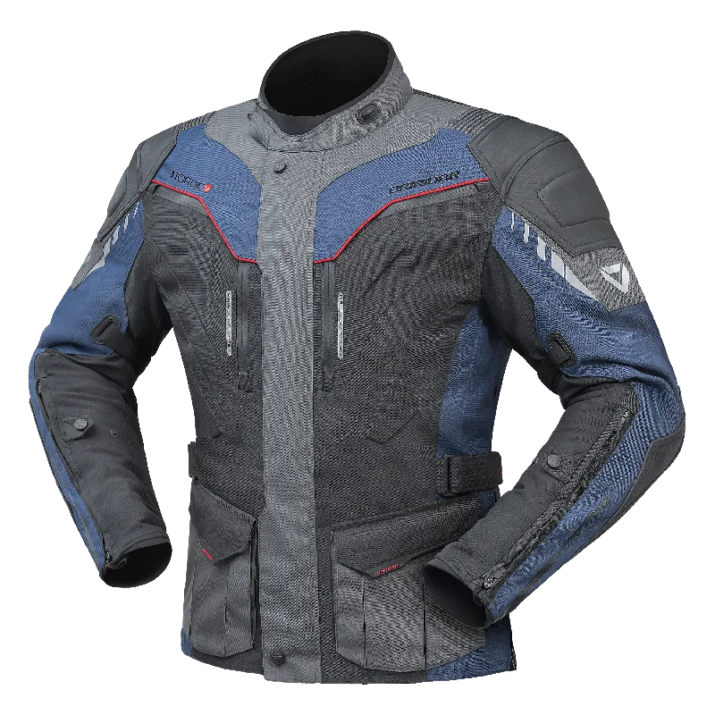 bicycle fork vibration-DRIRIDER NORDIC V JACKET - NAVY/GREY