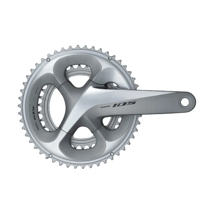 bicycle rotor absorption-Shimano FC-R7000 105 2x11 Speed Crankset 52-36T 170mm (Silver)