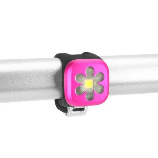 bicycle pump refinement-Luce Anteriore Knog Blinder 1 Flower - Rosa