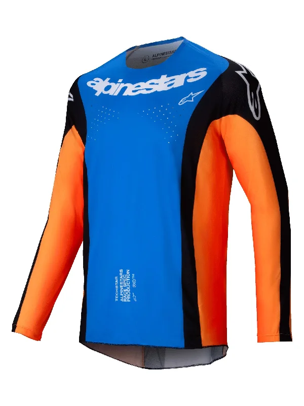 bicycle brake upgrade-ALPINESTARS 2025 TECHSTAR MELT JERSEY - ORANGE BLUE