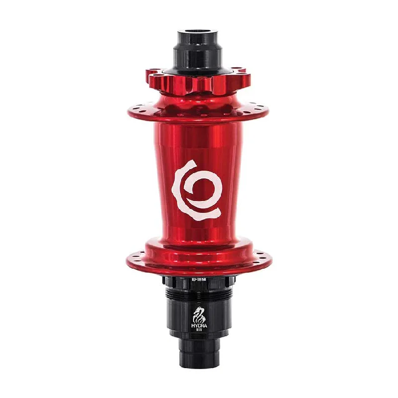 bicycle cleat customization-Industry Nine Hydra Classic DH150/157 6B Disc Hub Rear 32H 12mm TA 157mm Shimano Micro Spline Red